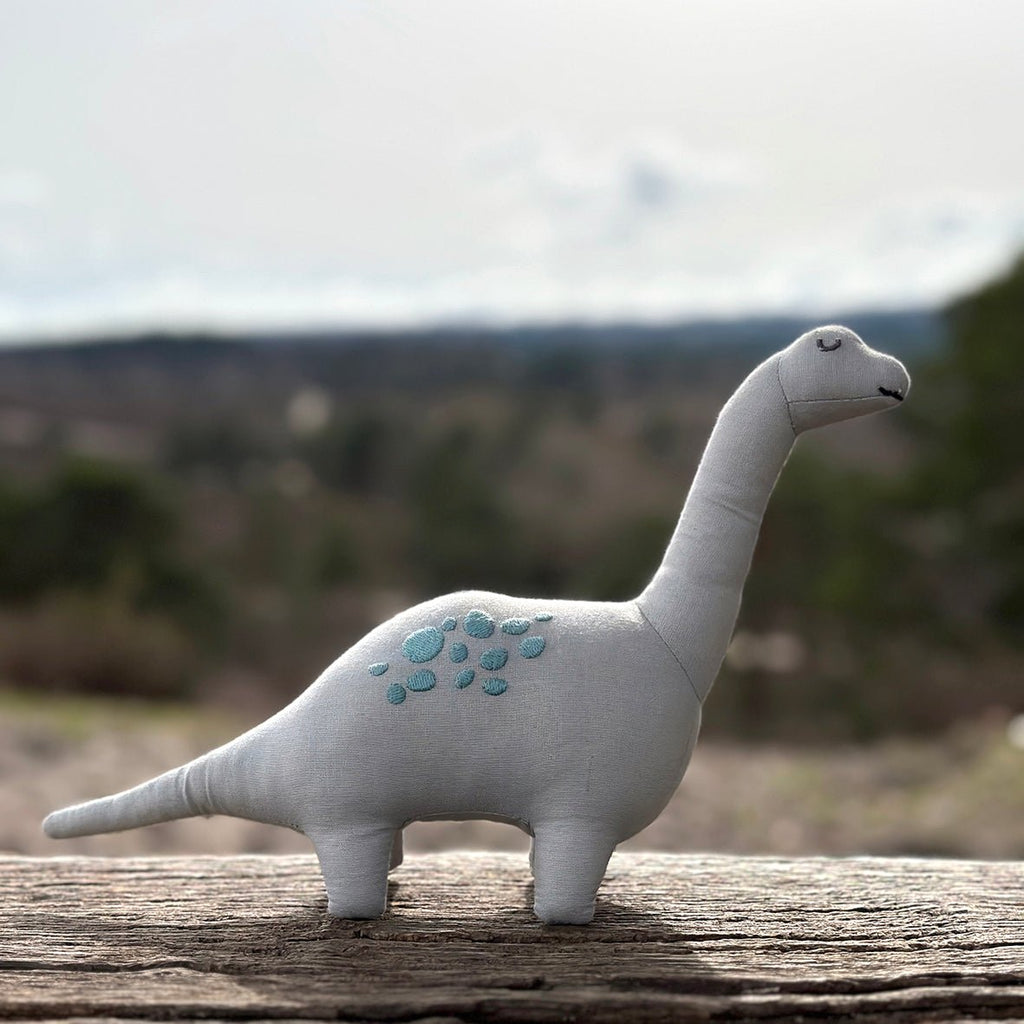ThreadBear Design Bronty Linen Dinosaur Toy - Baby&More