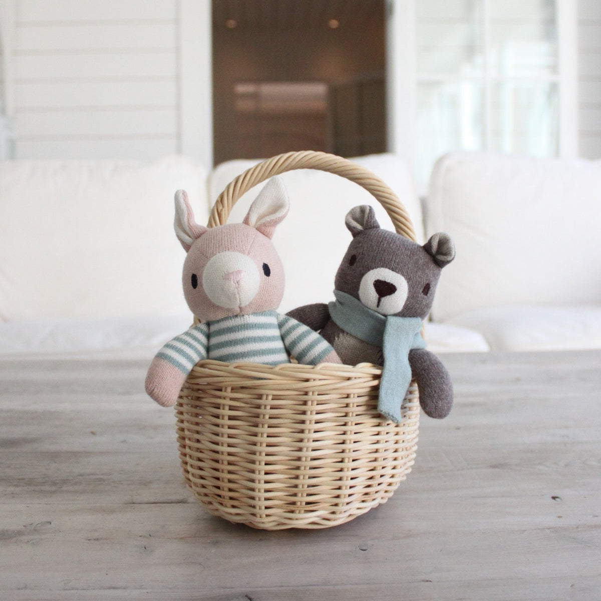 ThreadBear Design Finbar The Hare Knitted Toy - Baby&More