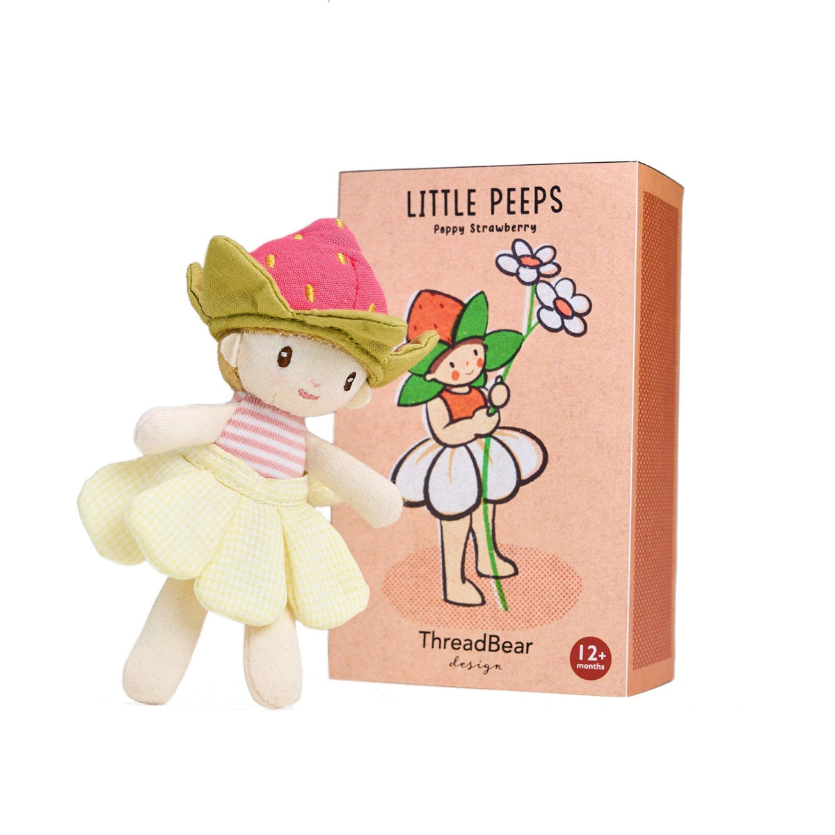 Threadbear Design Little Peeps Poppy Strawberry - Baby&More