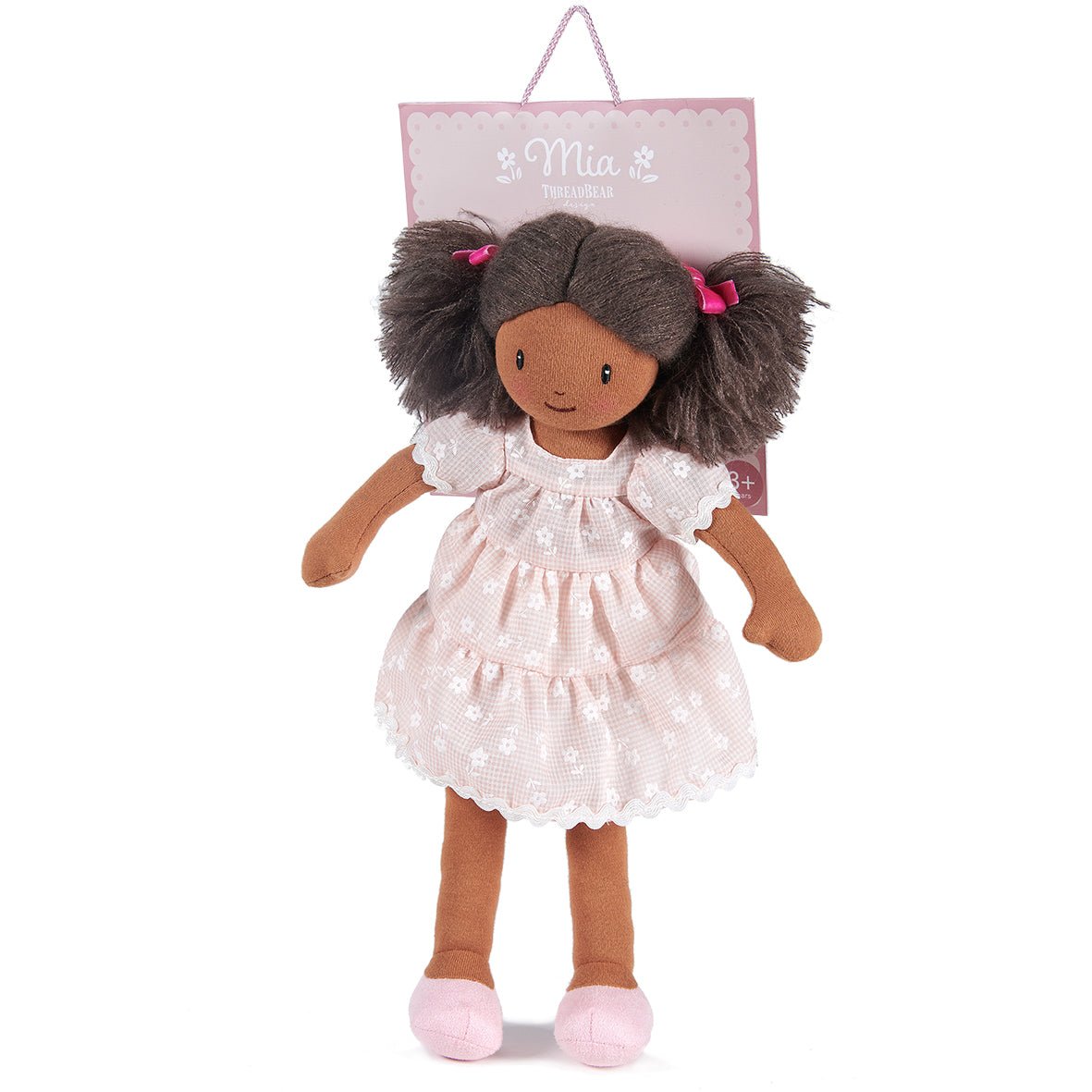 ThreadBear Design Mia Pink Rag Doll - Baby&More