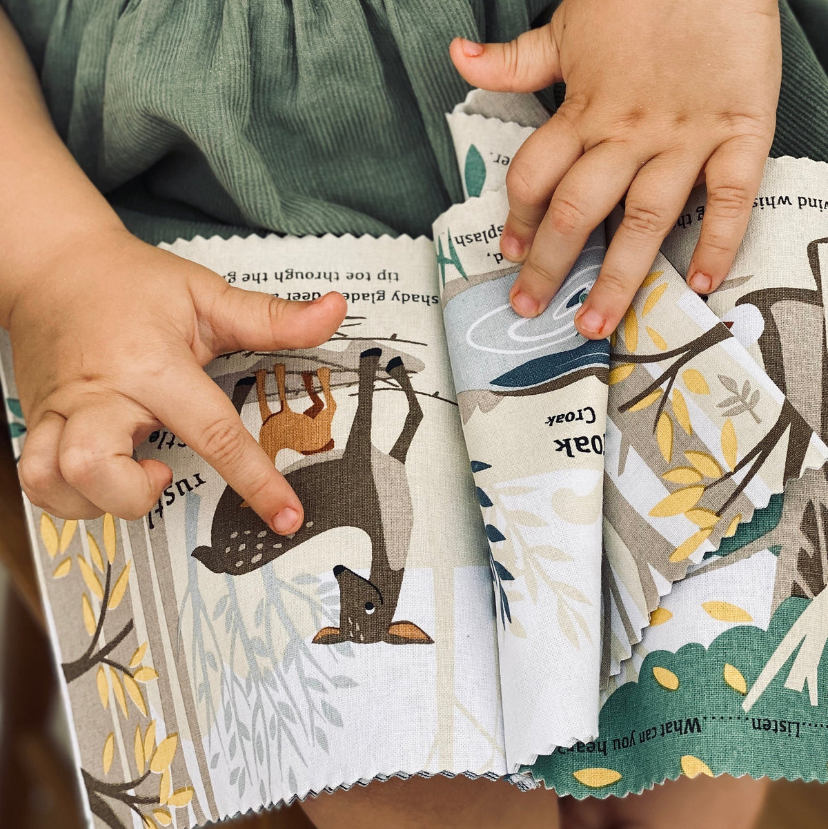 ThreadBear Design The Woodland Hush Rag Book - Baby&More