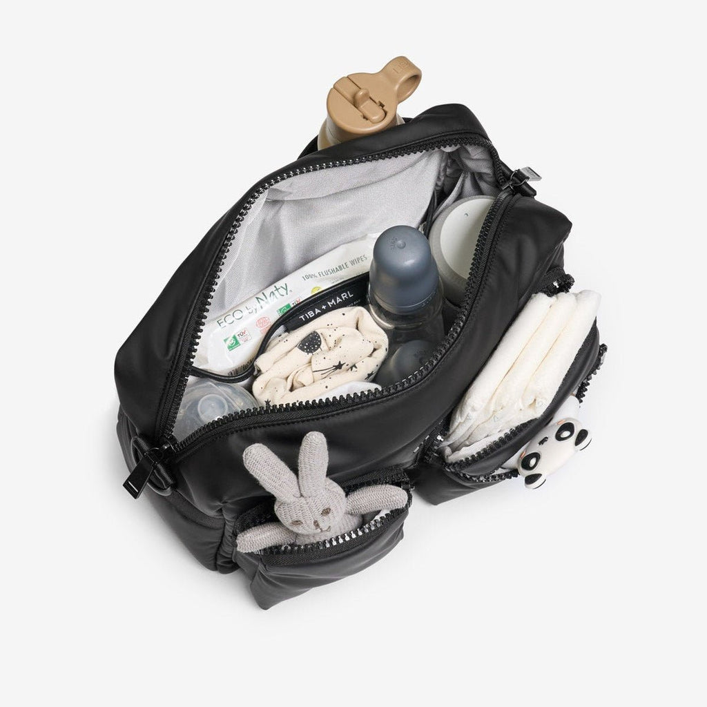 Tiba+Marl Axel Buggy/Pushchair Organiser / Changing Bag - Matte Black - Baby&More