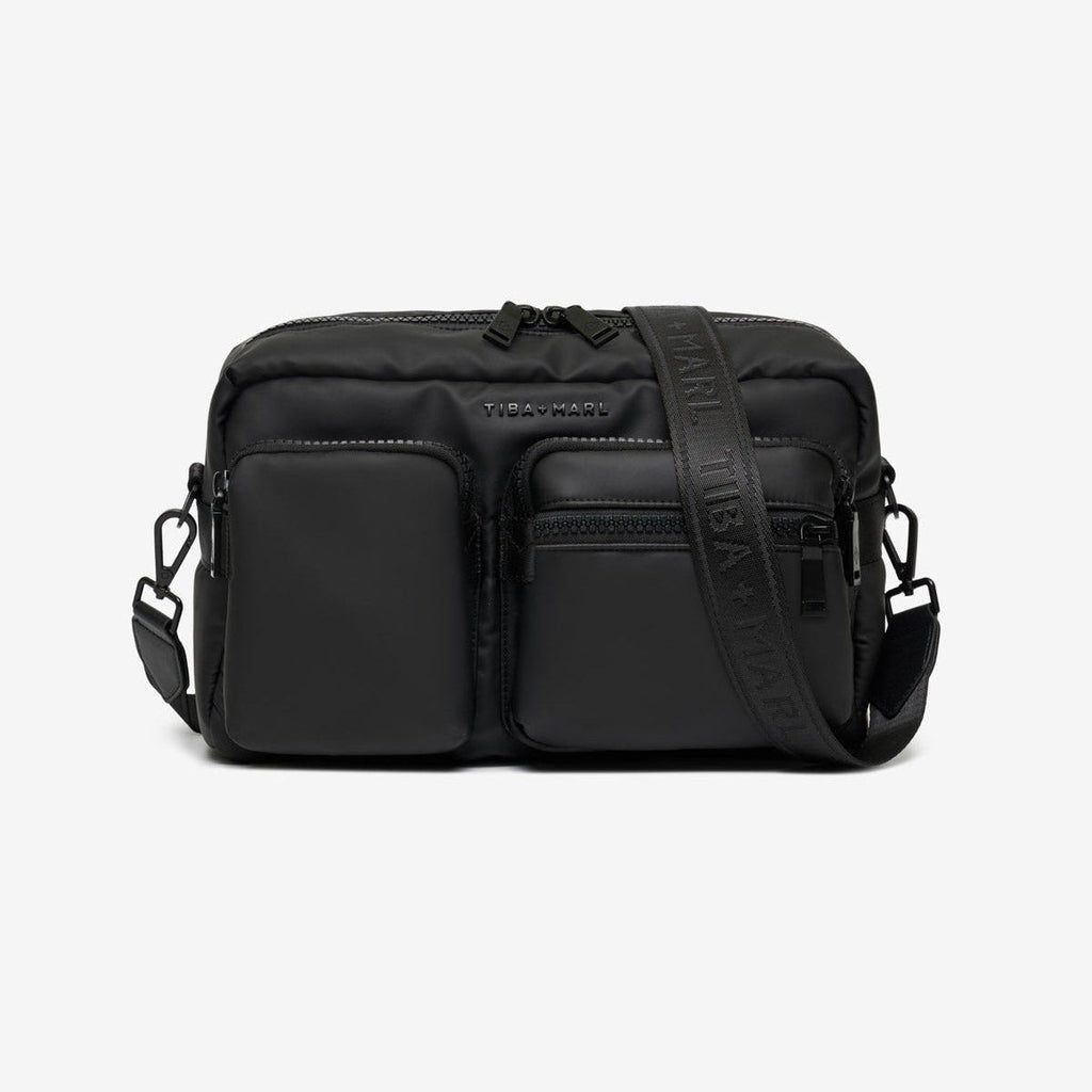 Tiba+Marl Axel Buggy/Pushchair Organiser / Changing Bag - Matte Black - Baby&More