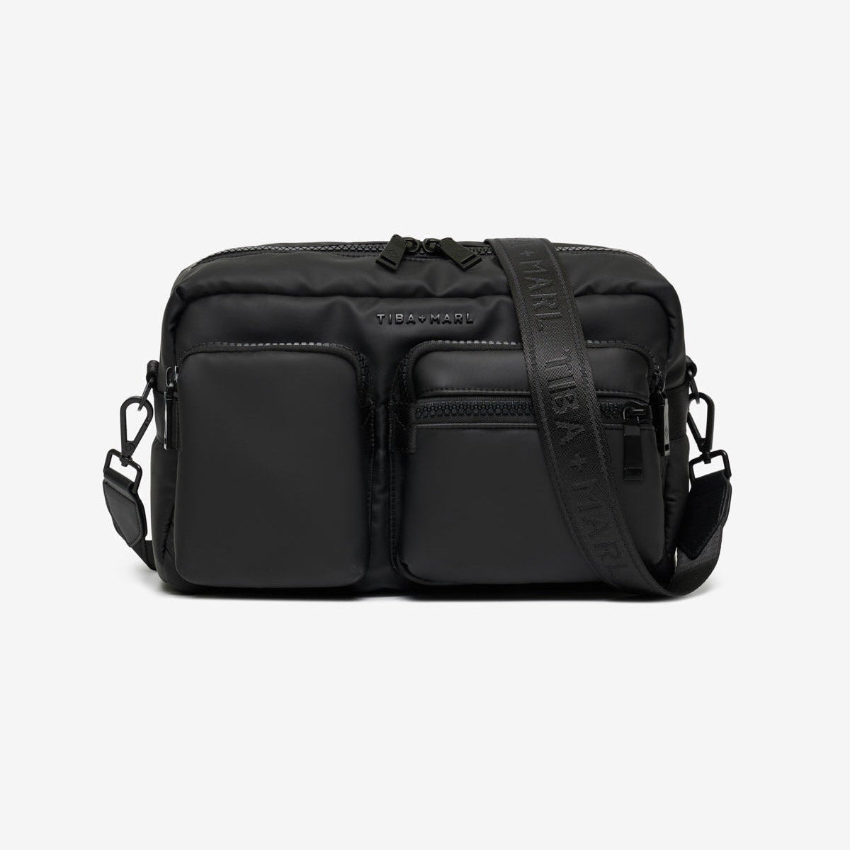 Tiba+Marl Axel Buggy/Pushchair Organiser / Changing Bag - Matte Black - Baby&More