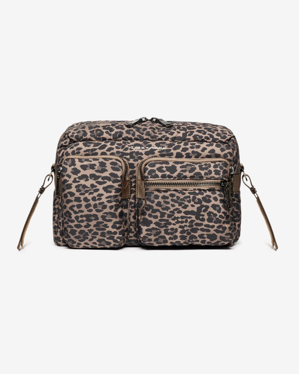 Tiba+Marl Axel Pushchair/Buggy Organiser / Changing Bag - Brown Tonal Leopard - Baby&More