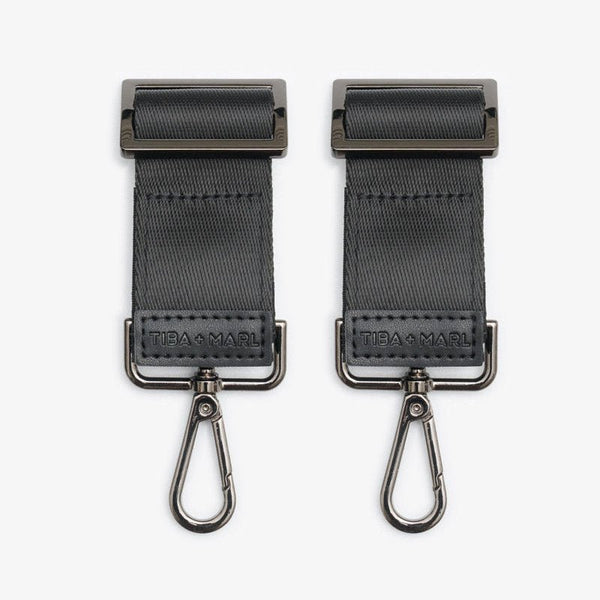 Tiba+Marl Buggy Clips 2.0 - Gunmetal - Baby&More