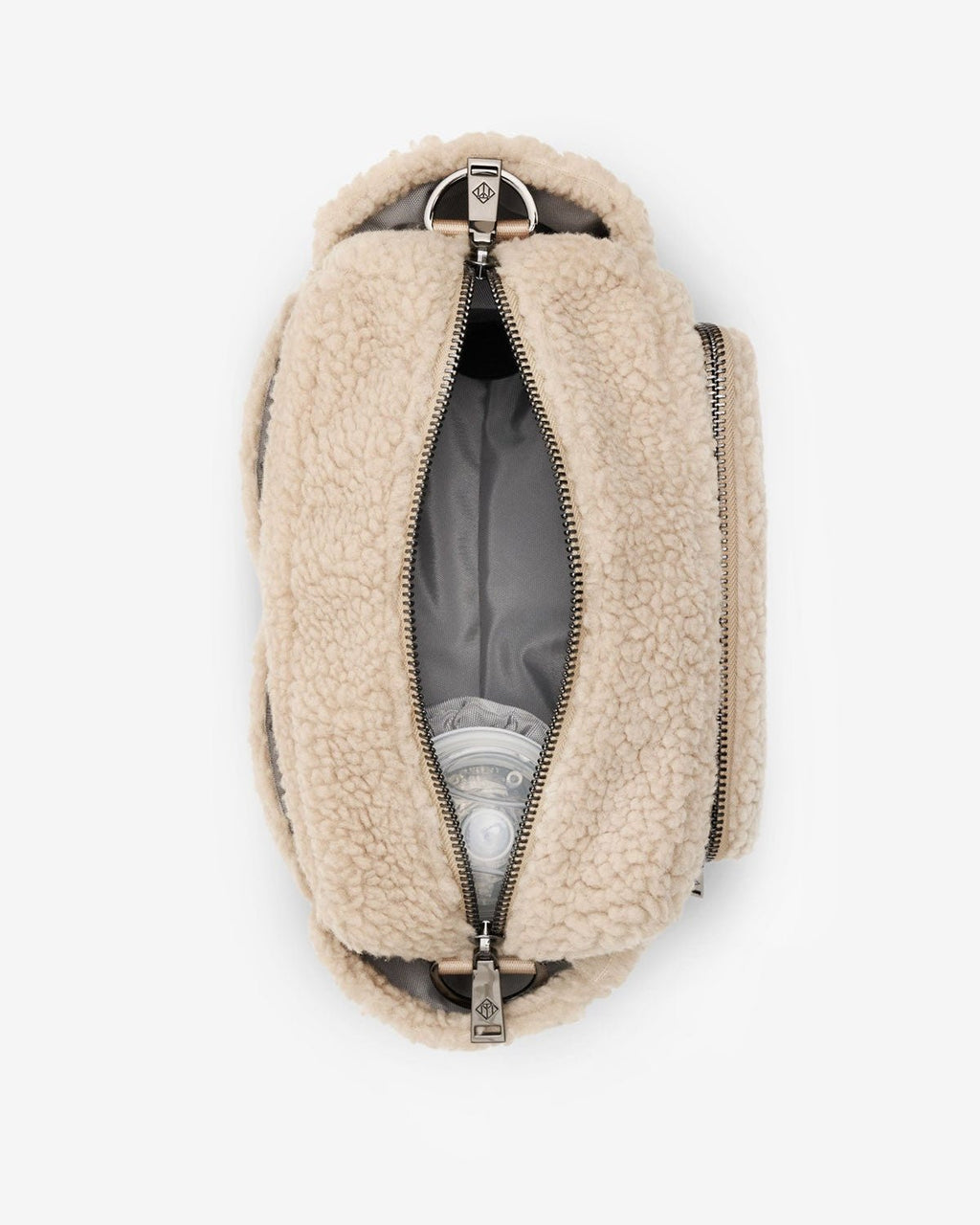 Tiba+Marl Inka Buggy/Pushchair Organiser - Beige Borg Fleece - Baby&More