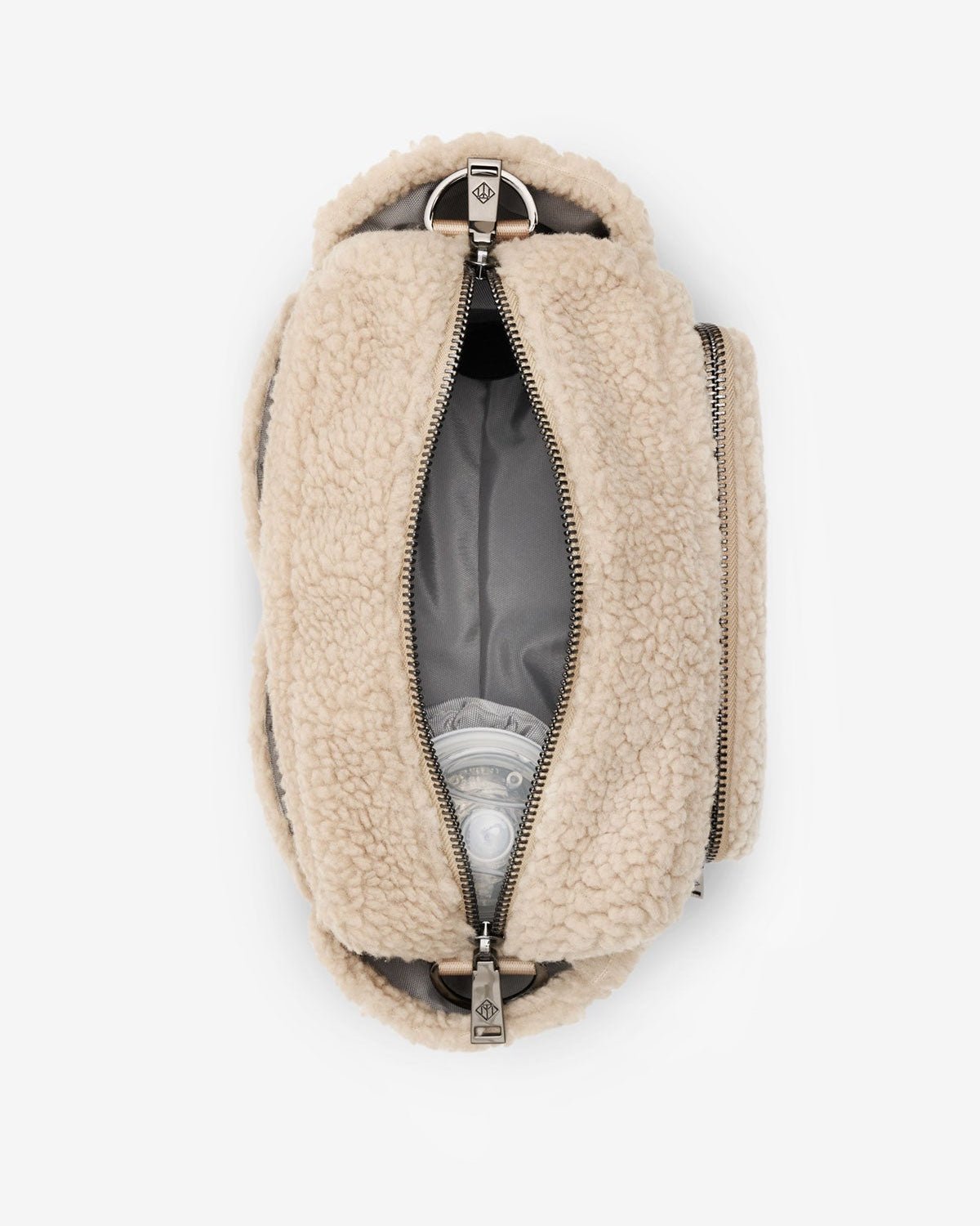 Tiba+Marl Inka Buggy/Pushchair Organiser - Beige Borg Fleece - Baby&More