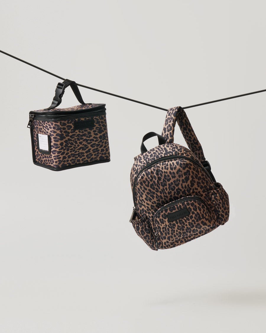 Tiba+Marl Mini Elwood Kids Backpack 2.0 Brown Tonal Leopard Print - Baby&More