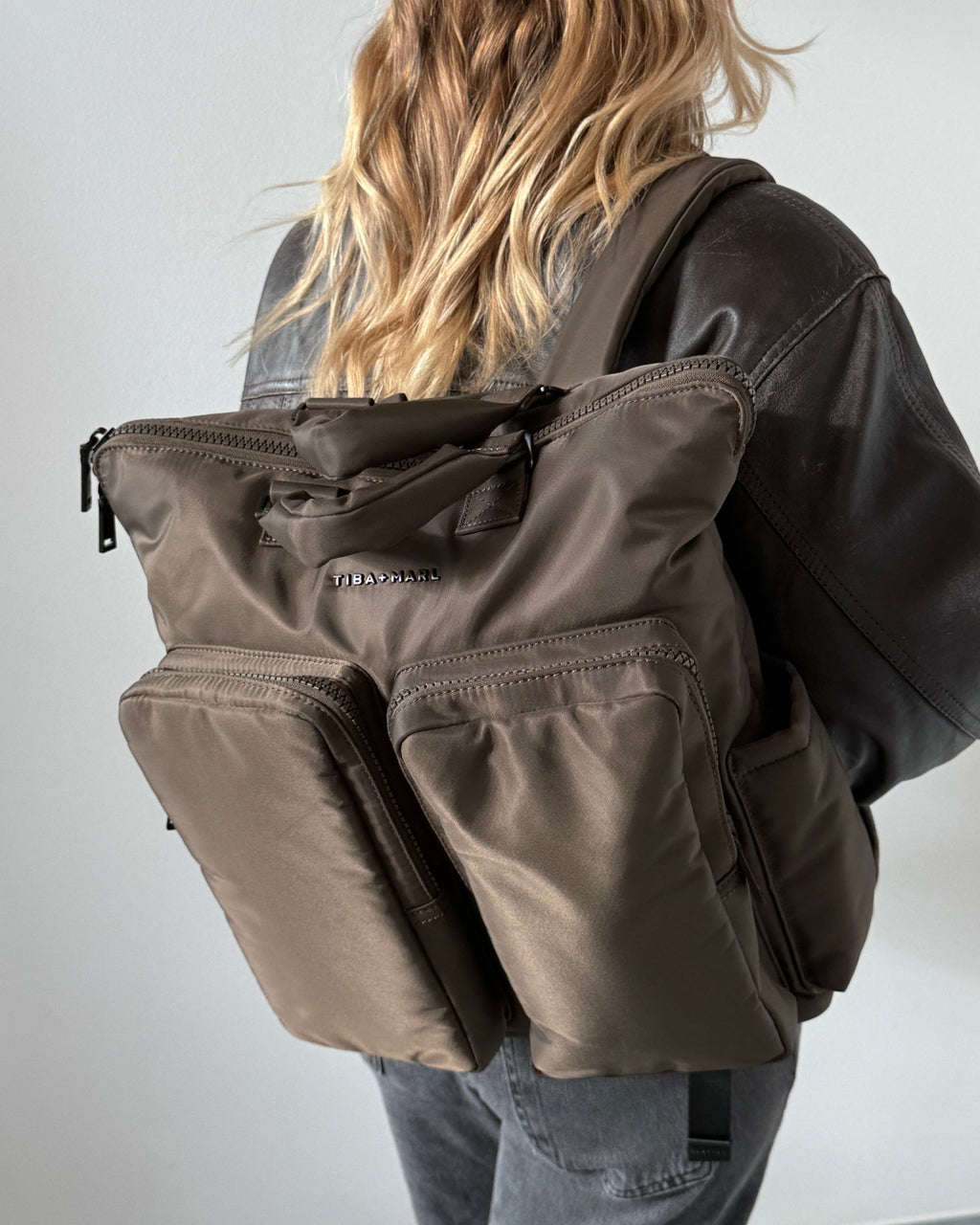 Tiba+Marl Ozzy Changing Tote / Backpack 2.0 - Chocolate - Baby&More