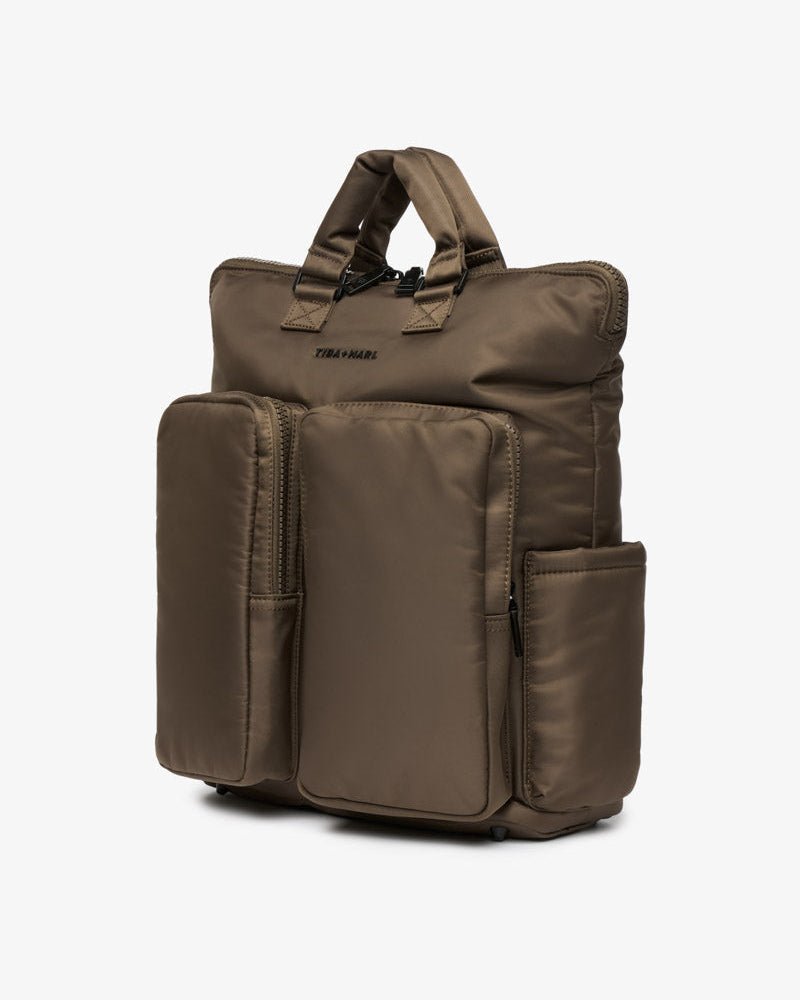 Tiba+Marl Ozzy Changing Tote / Backpack 2.0 - Chocolate - Baby&More