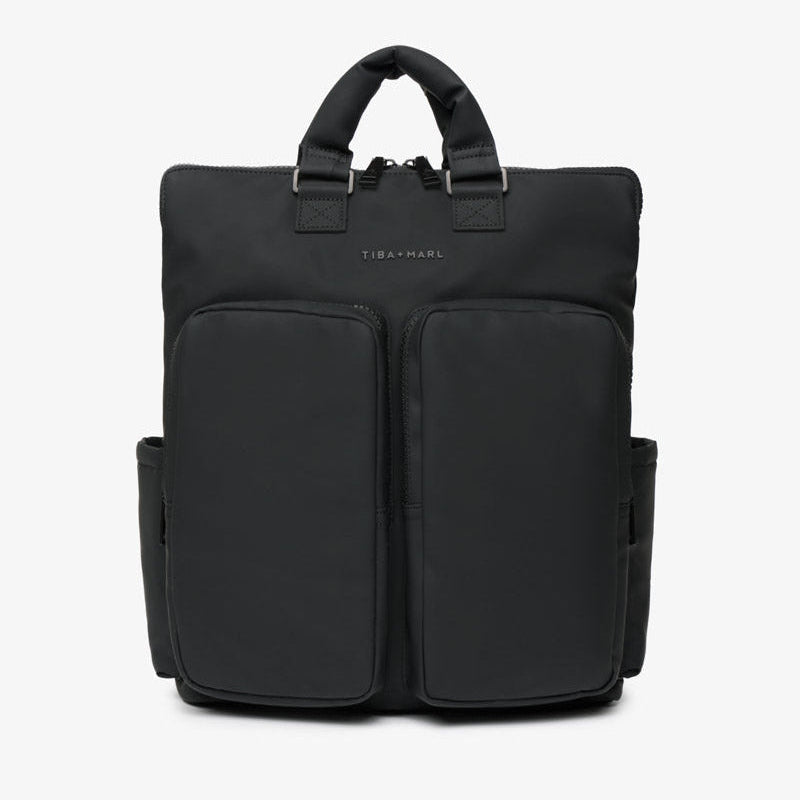 Tiba+Marl Ozzy Changing Tote / Backpack 2.0 - Matte Black - Baby&More