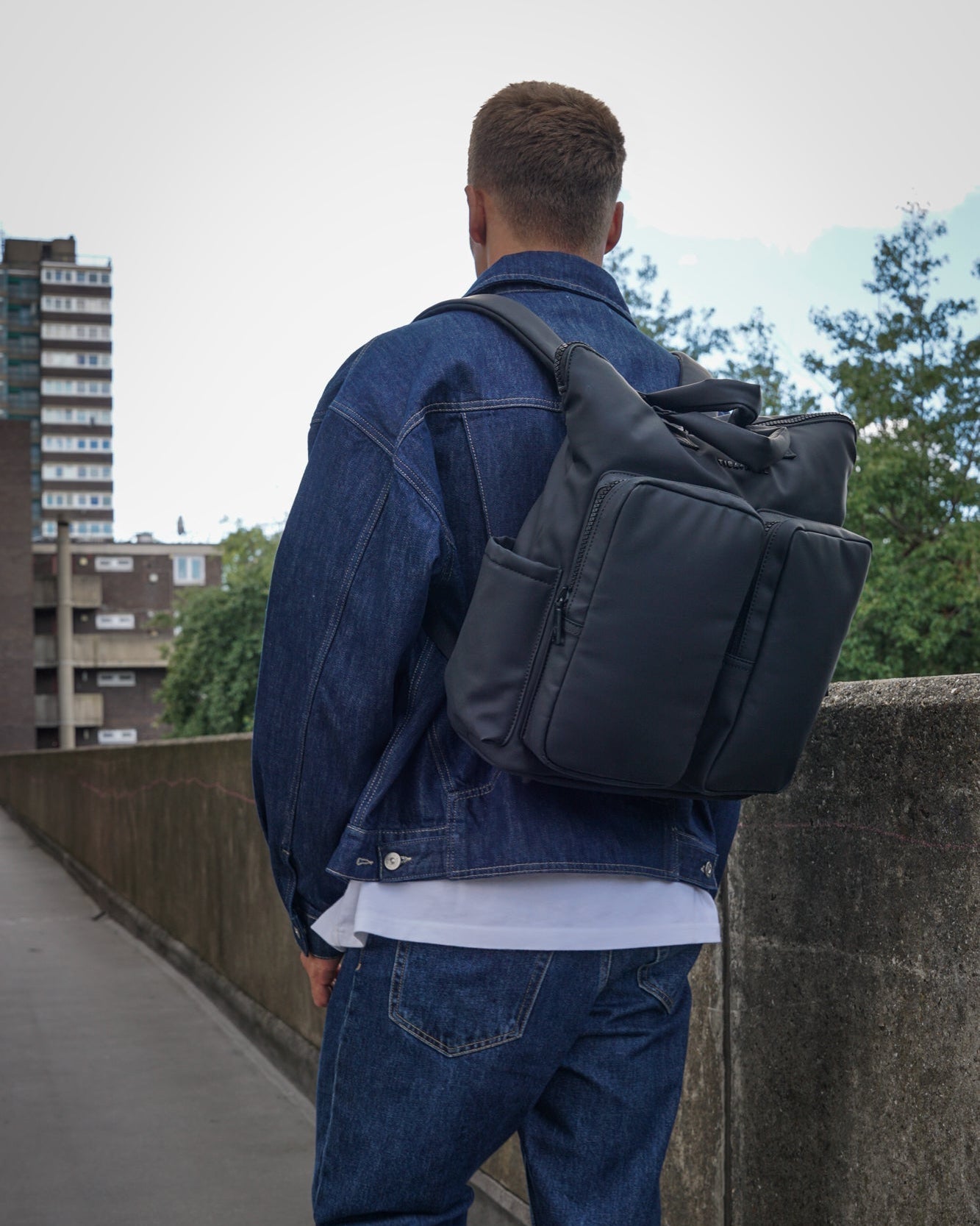 Tiba+Marl Ozzy Changing Tote / Backpack 2.0 - Matte Black - Baby&More