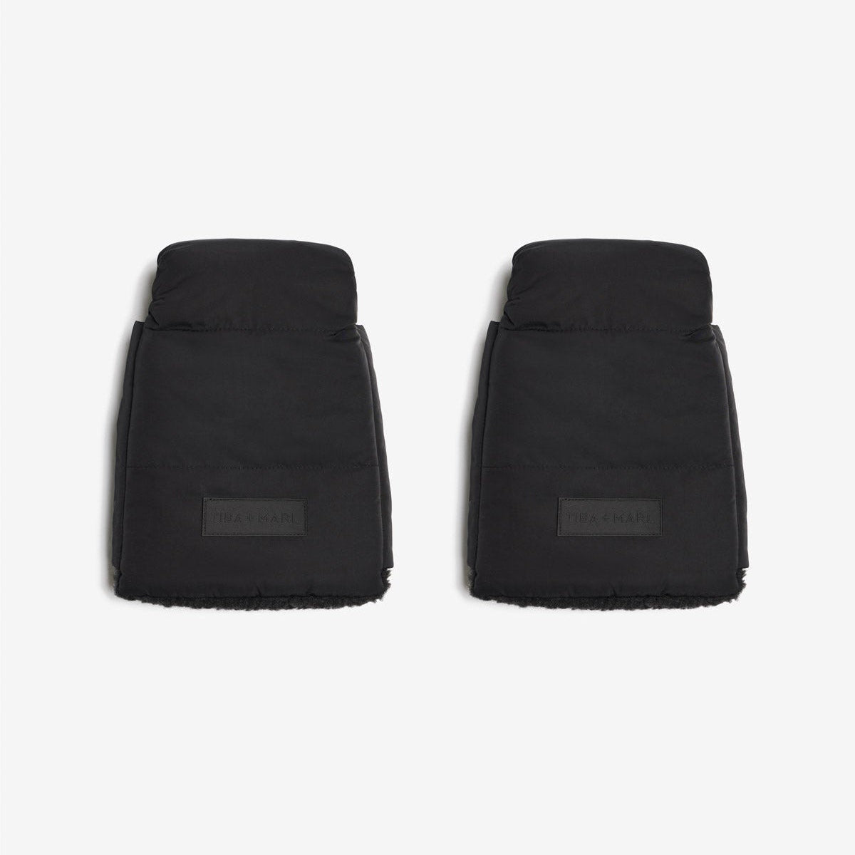 Tiba+Marl Universal Buggy/Pushchair Handmitts - Black Quilted - Baby&More