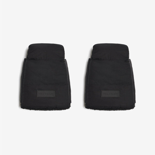 Tiba+Marl Universal Buggy/Pushchair Handmitts - Black Quilted - Baby&More