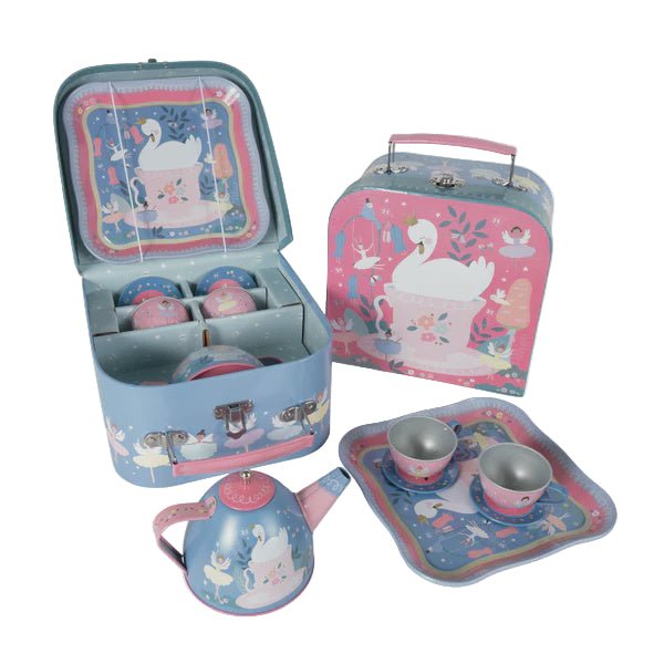 Tin Tea Set 7 Piece with Case - Enchanted - Baby&More