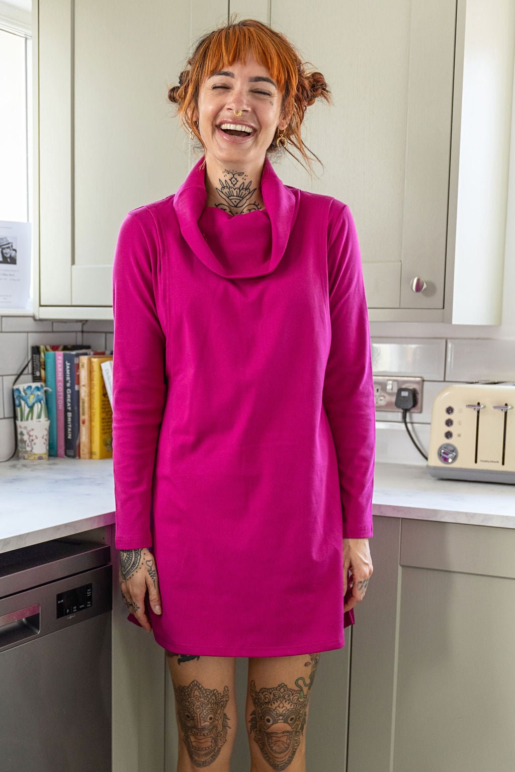 Tina Breastfeeding Tunic - Cerise