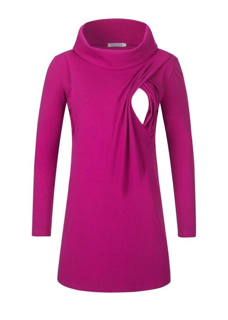Tina Breastfeeding Tunic - Cerise - Baby&More