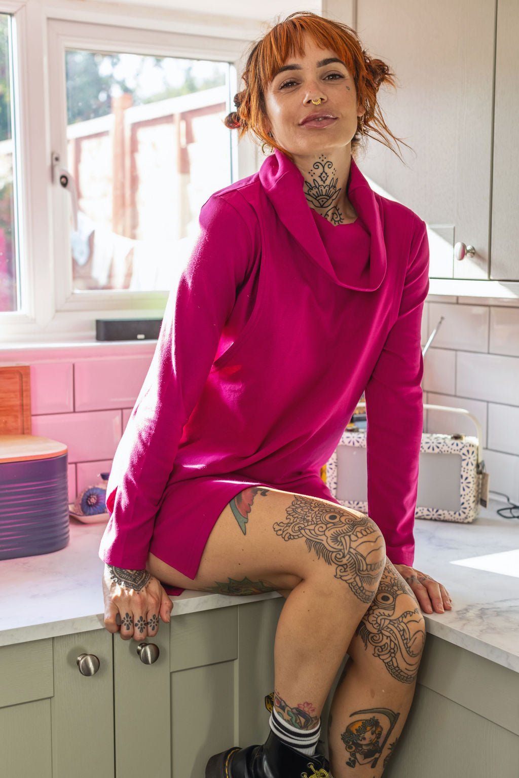 Tina Breastfeeding Tunic - Cerise - Baby&More