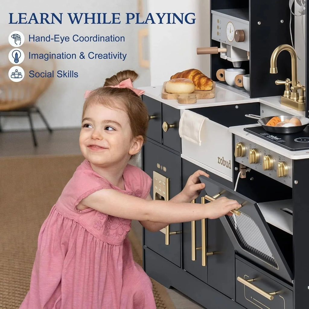 Tiny Chef XL Wooden Play Kitchen - Baby&More