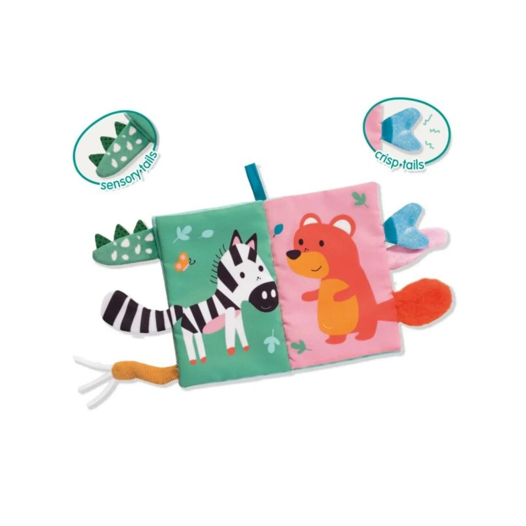 Tiny Talents Sensory Animal Tails Cloth Book - Baby&More