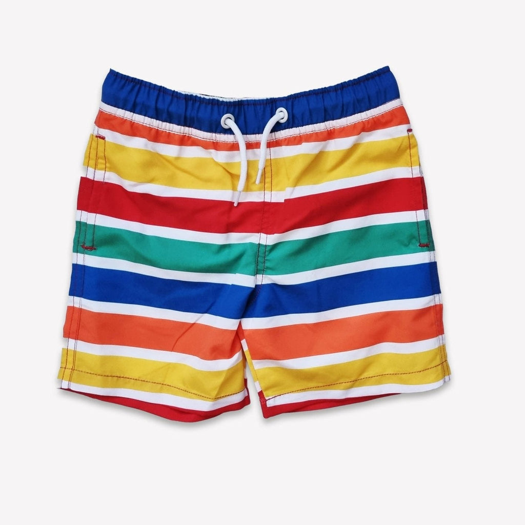 Toby Tiger Kids' Swim Shorts - Happy Stripe Print - Baby&More