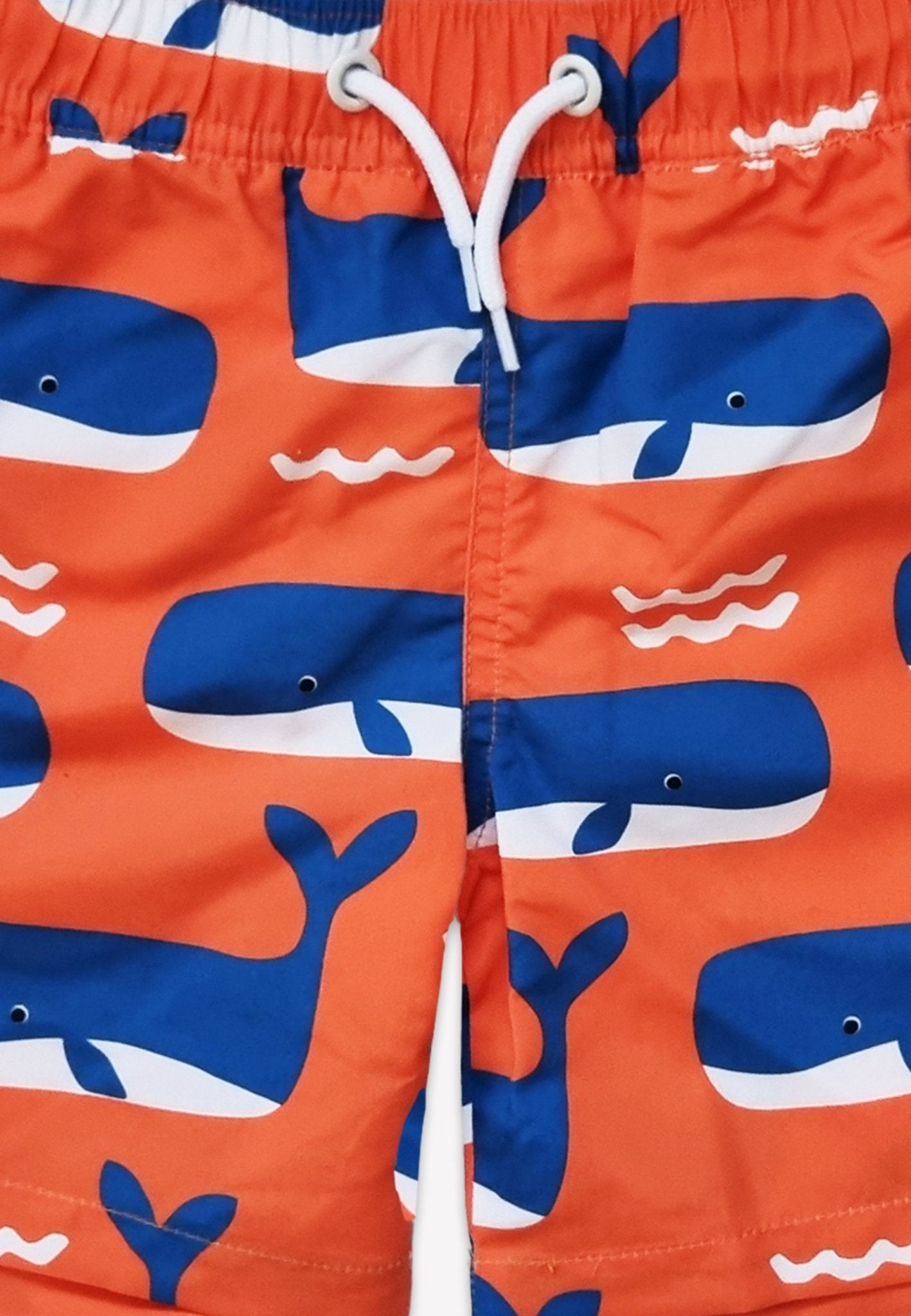 Toby Tiger Kids' Swim Shorts - Whale Waves Print - Baby&More
