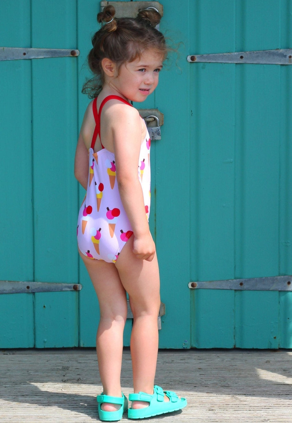 Toby Tiger Kids' Swimsuit - Ice Cream Cones Print - Baby&More