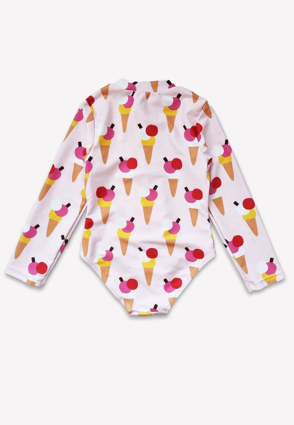 Toby Tiger Long - Sleeved Kids' Swimsuit - Ice Cream Cones Print - Baby&More