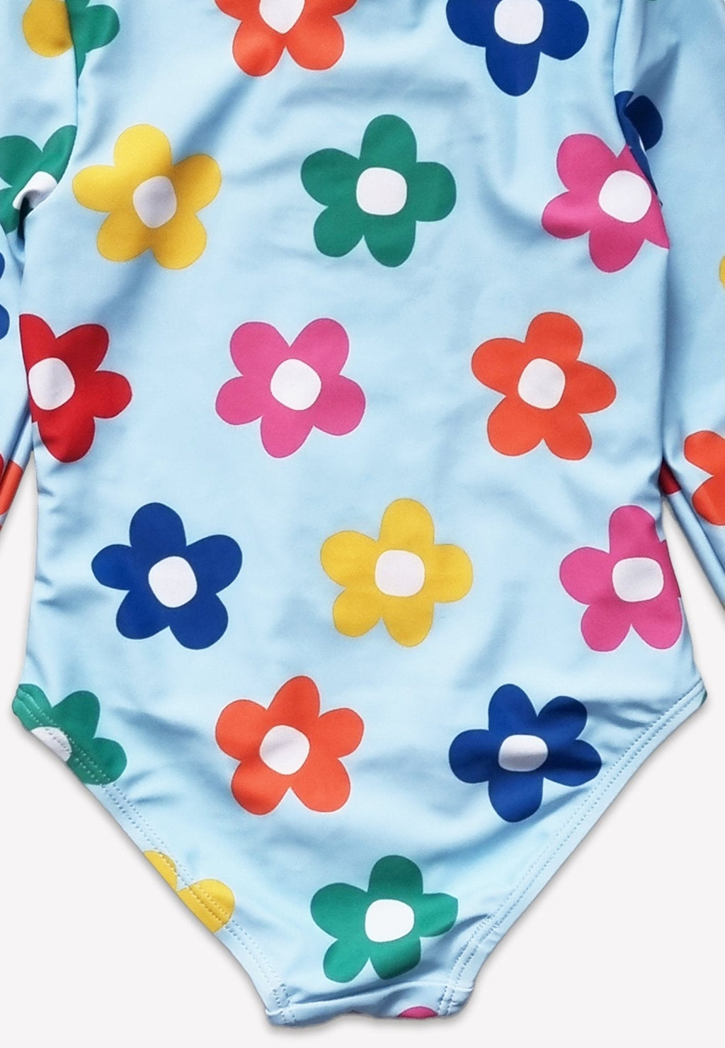 Toby Tiger Long - Sleeved Kids' Swimsuit - Rainbow Bloom Print - Baby&More