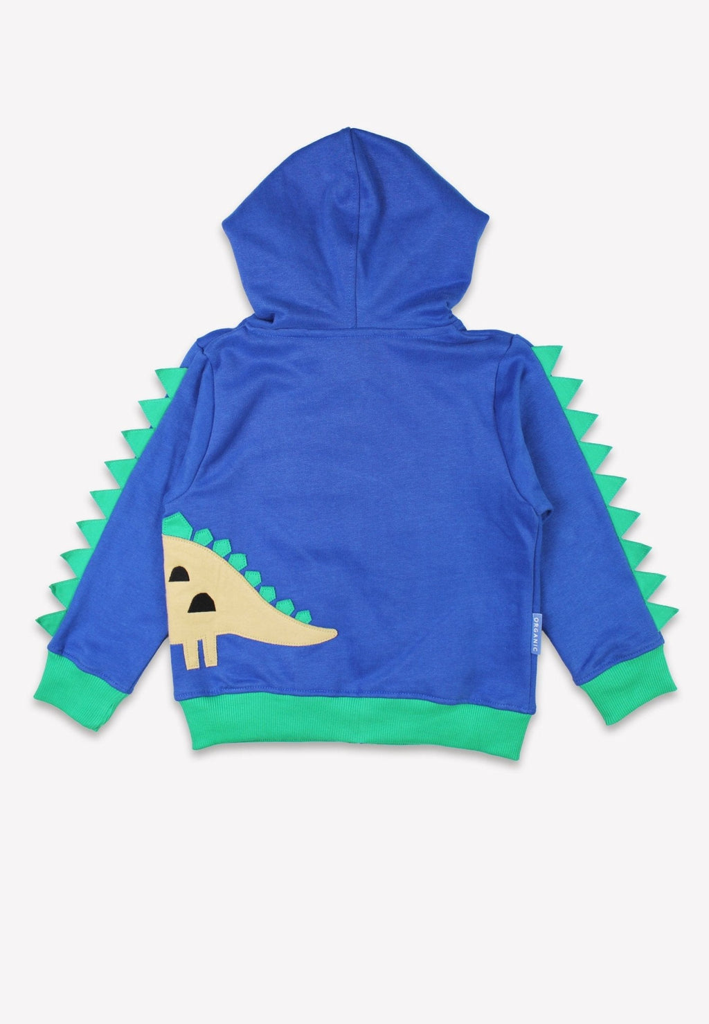 Toby Tiger Organic Applique Hoodie - Tonal Dinosaur - Baby&More