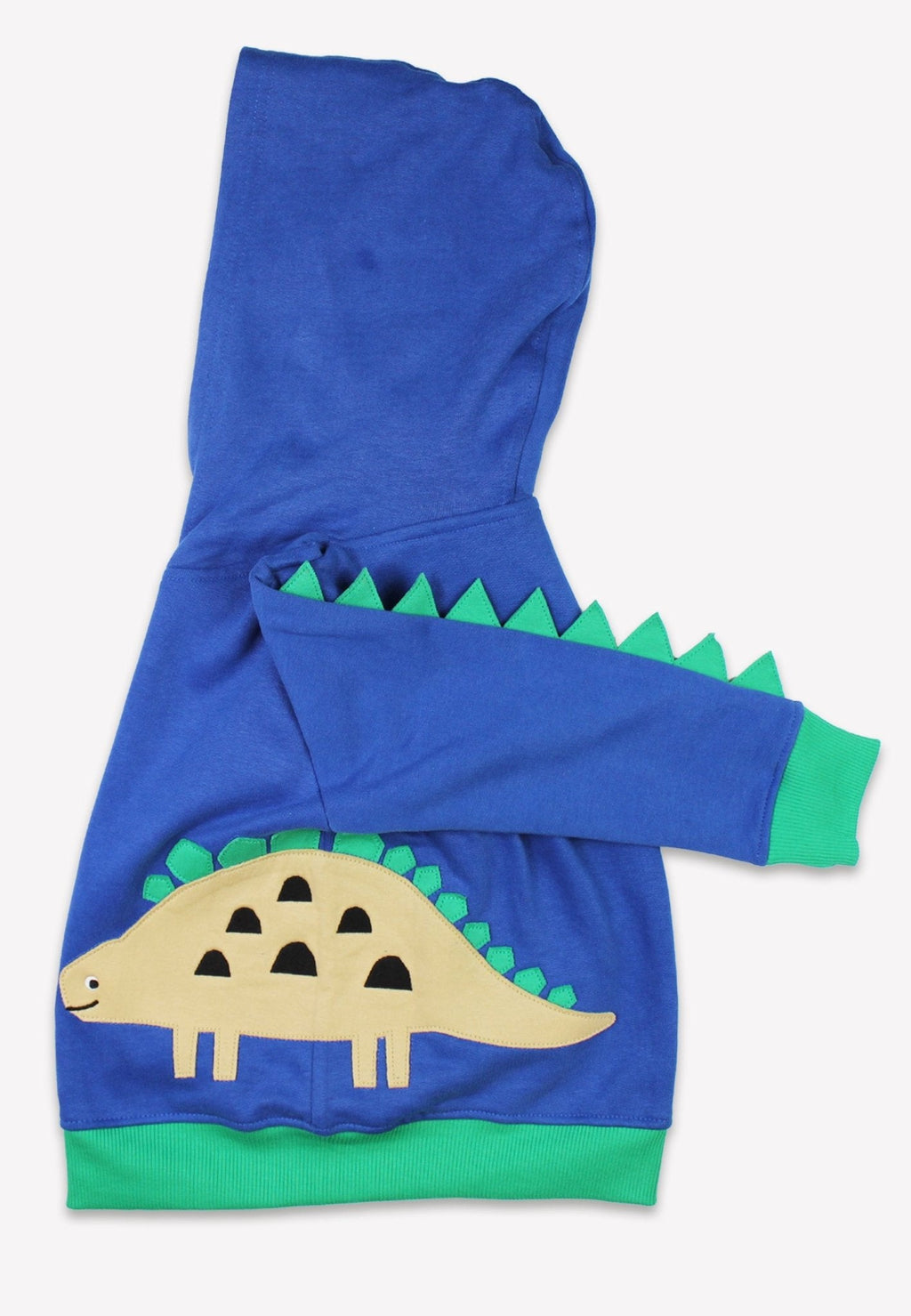 Toby Tiger Organic Applique Hoodie - Tonal Dinosaur - Baby&More