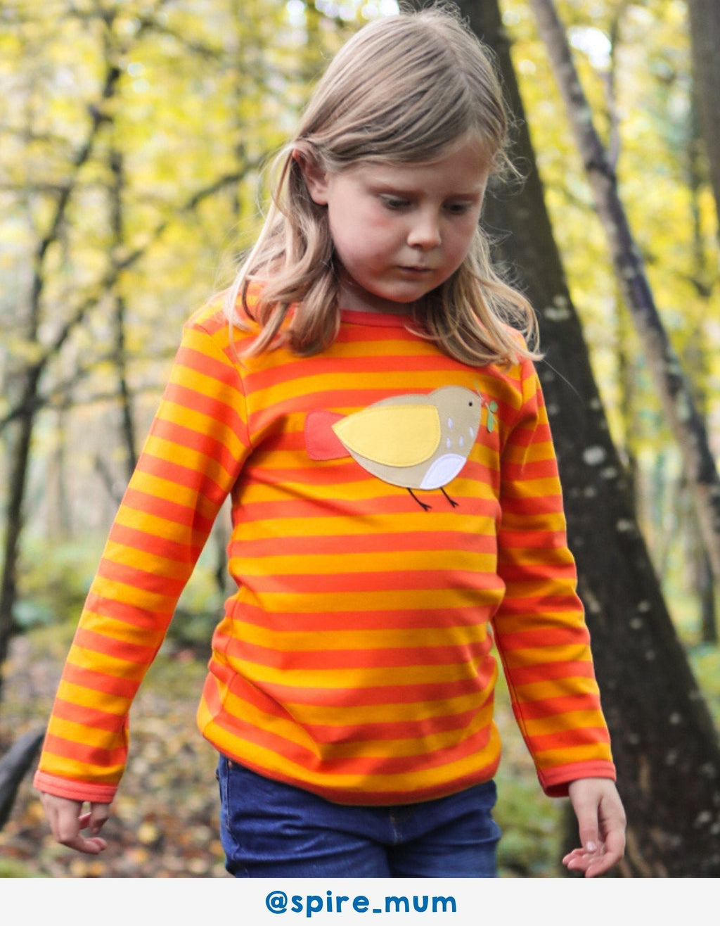 Toby Tiger Organic Applique Long - Sleeved T-Shirt - Autumn Sparrow - Baby&More