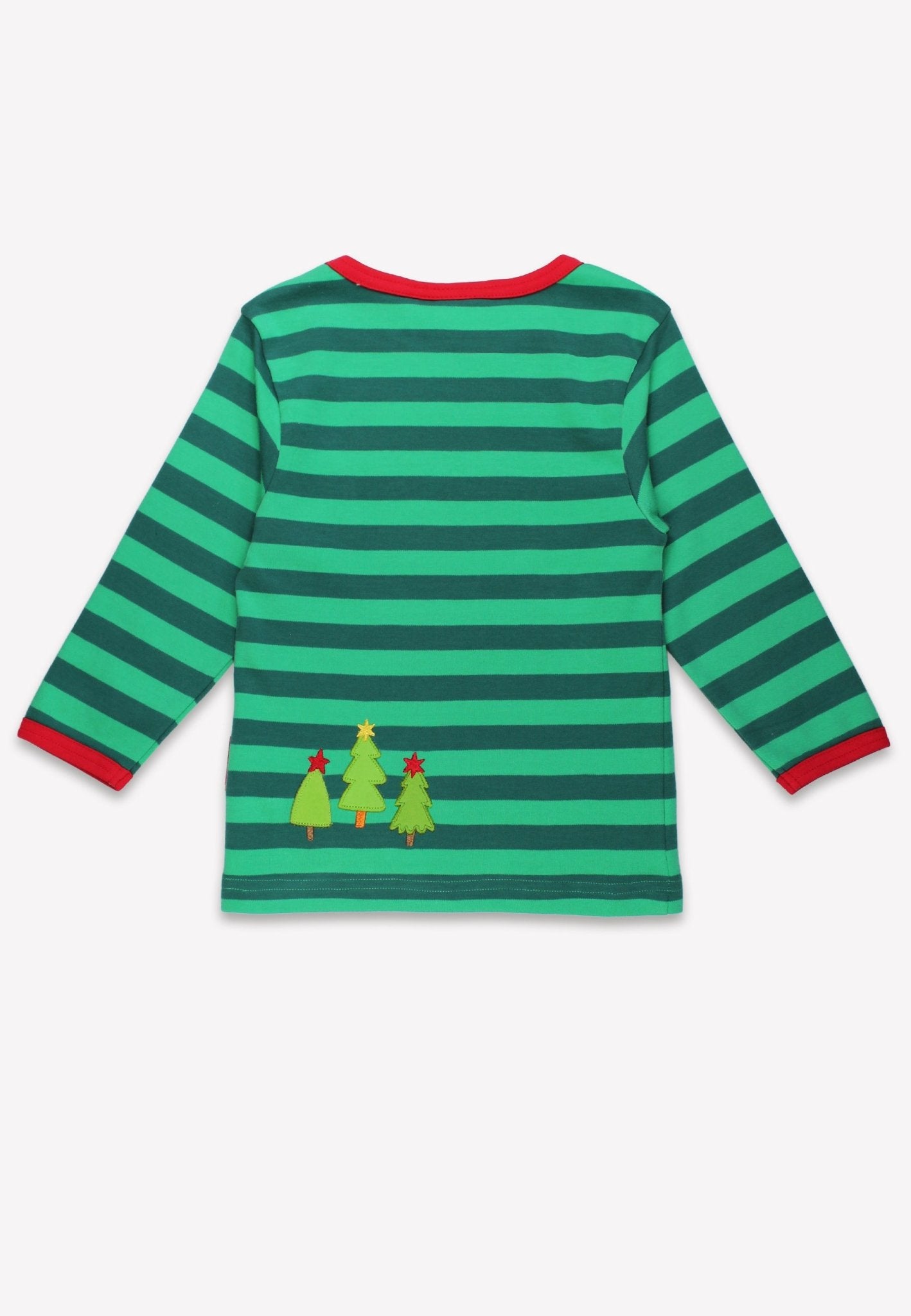 Toby Tiger Organic Applique Long - Sleeved T-Shirt - Christmas Bear - Baby&More