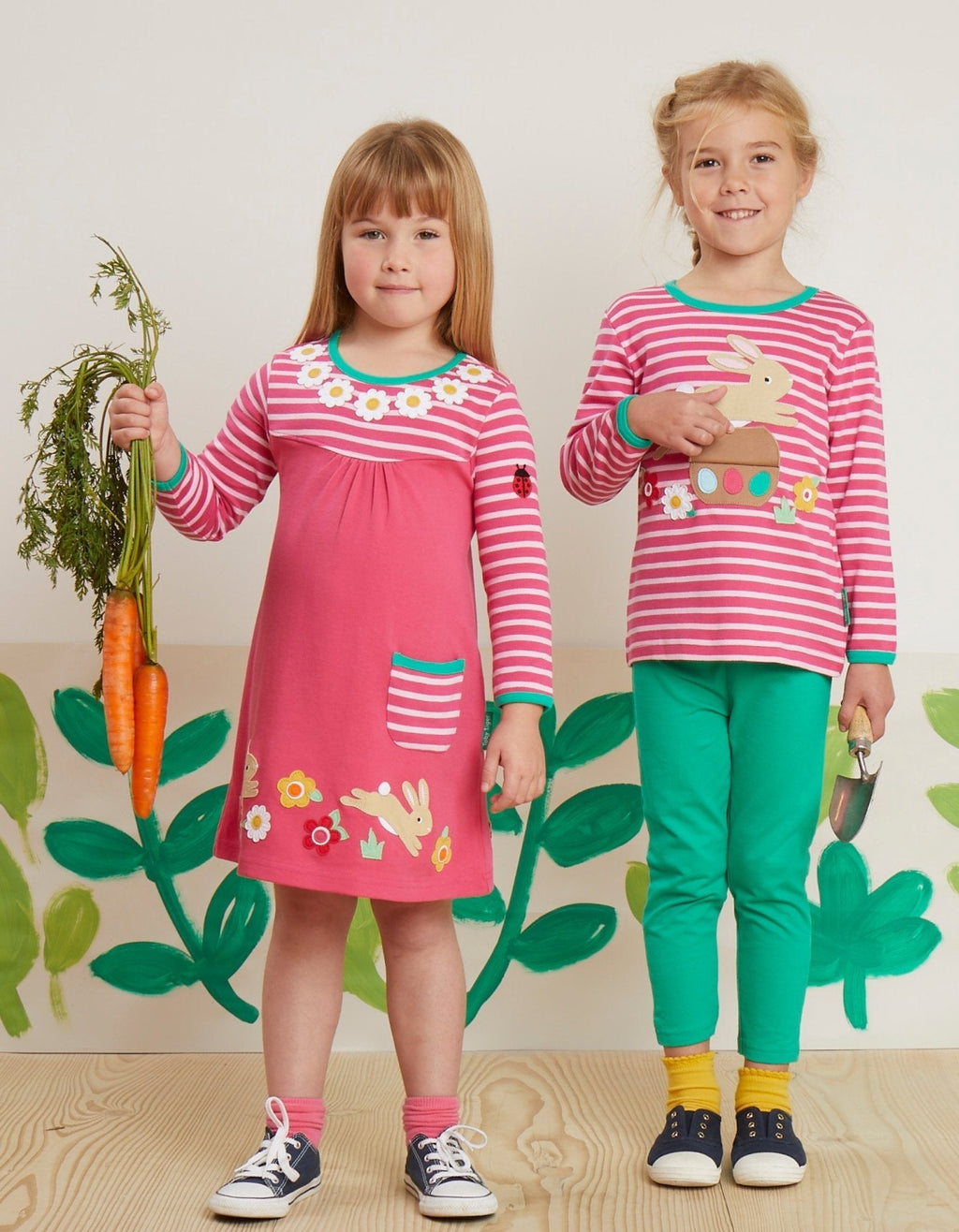 Toby Tiger Organic Applique Long - Sleeved T-Shirt - Leaping Bunny with Flap - Baby&More