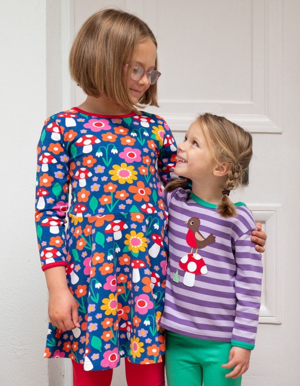 Toby Tiger Organic Applique Long - Sleeved T-Shirt - Robin - Baby&More