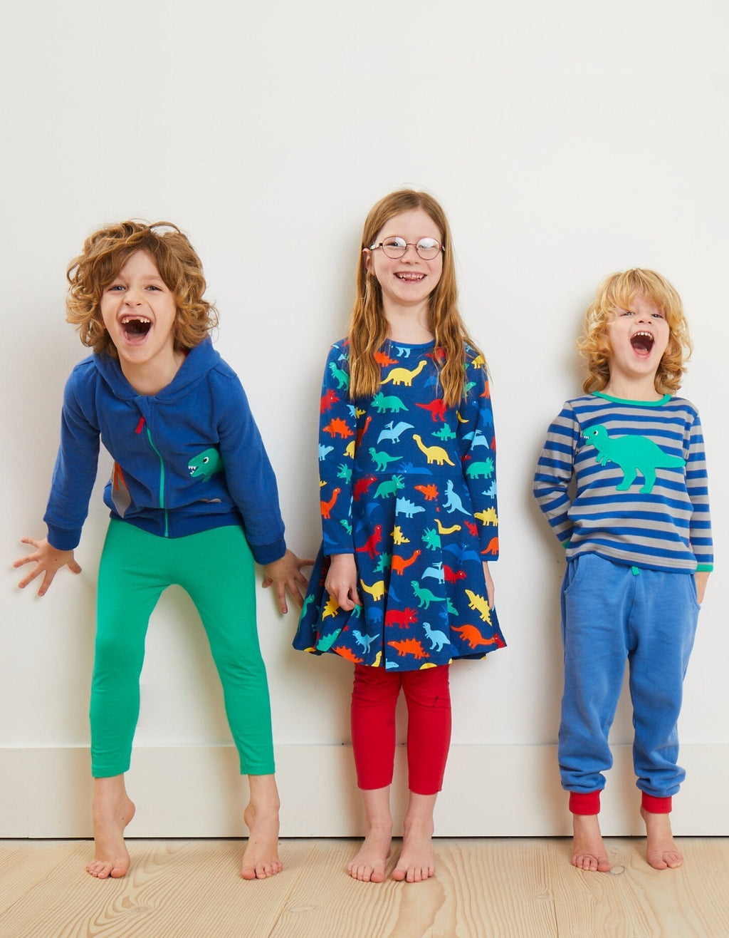 Toby Tiger Organic Applique Long - Sleeved T-shirt - T - Rex - Baby&More