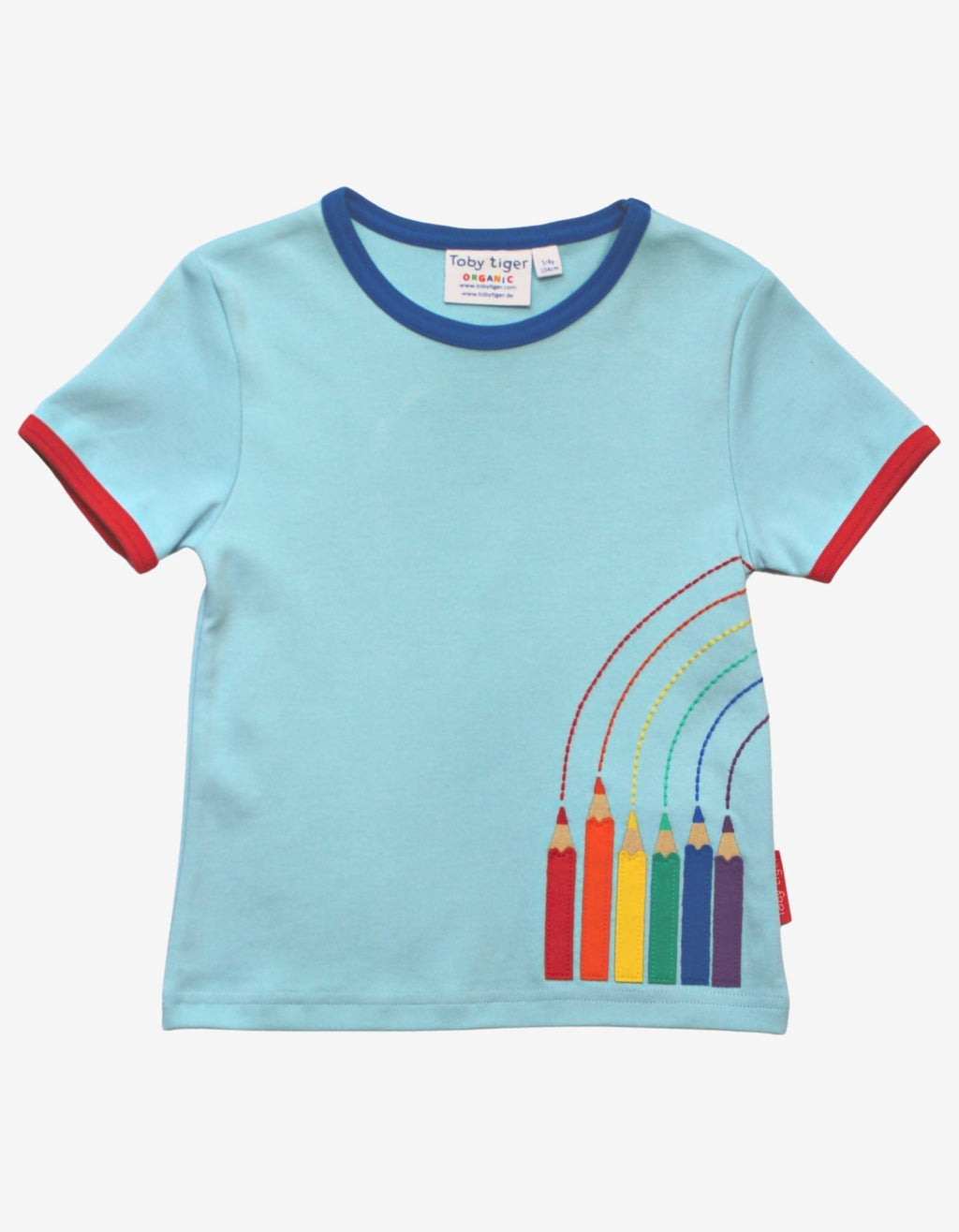 Toby Tiger Organic Applique Short-Sleeved T-Shirt - Art - Baby&More
