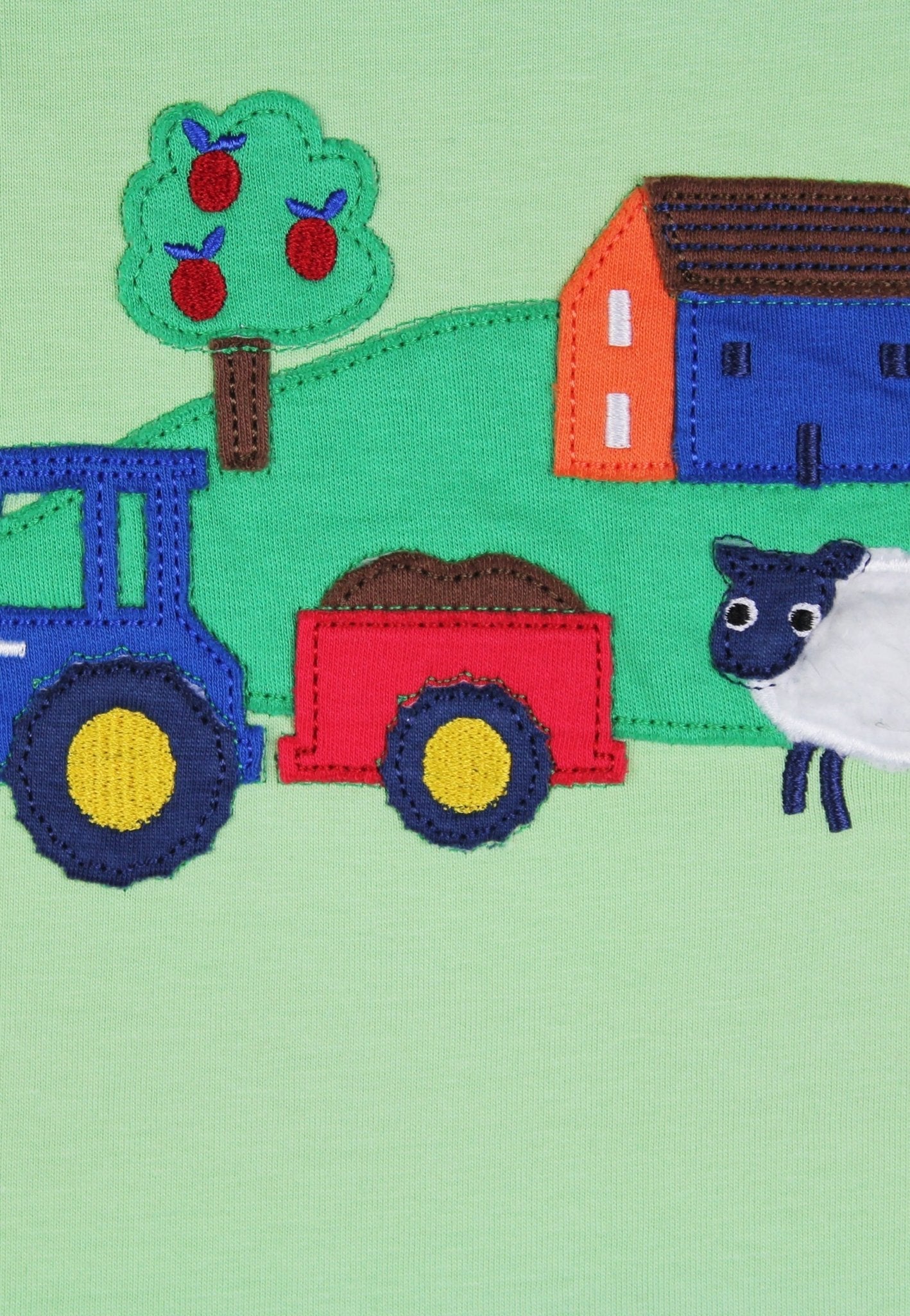 Toby Tiger Organic Applique Short-Sleeved T-Shirt - Hillside - Baby&More