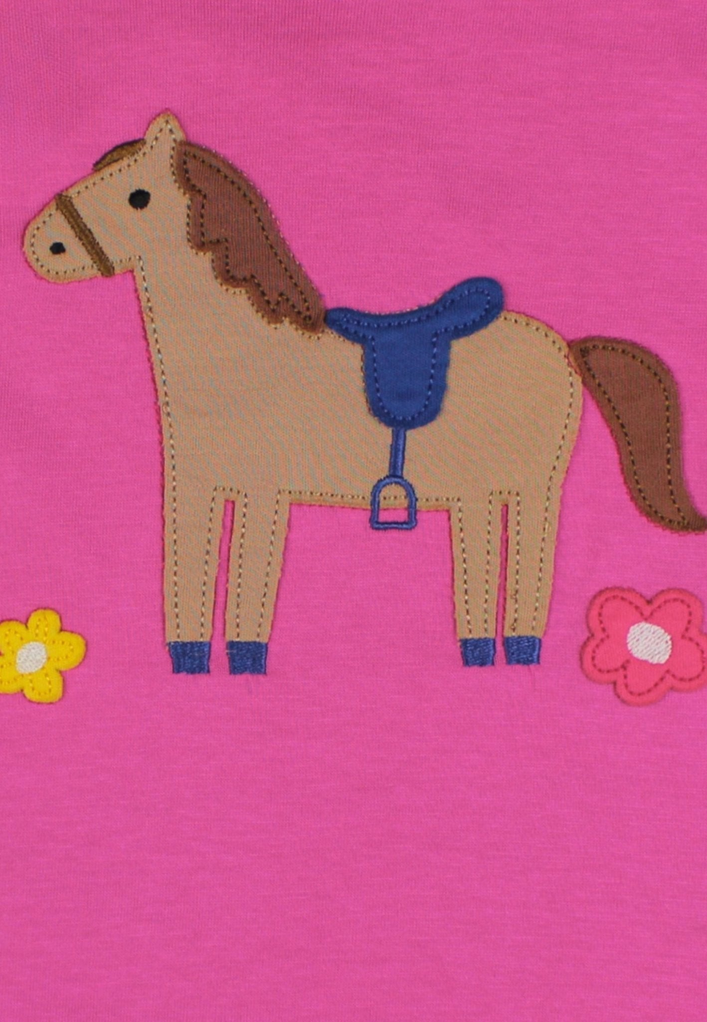 Toby Tiger Organic Applique Short-Sleeved T-Shirt - Hillside Pony - Baby&More