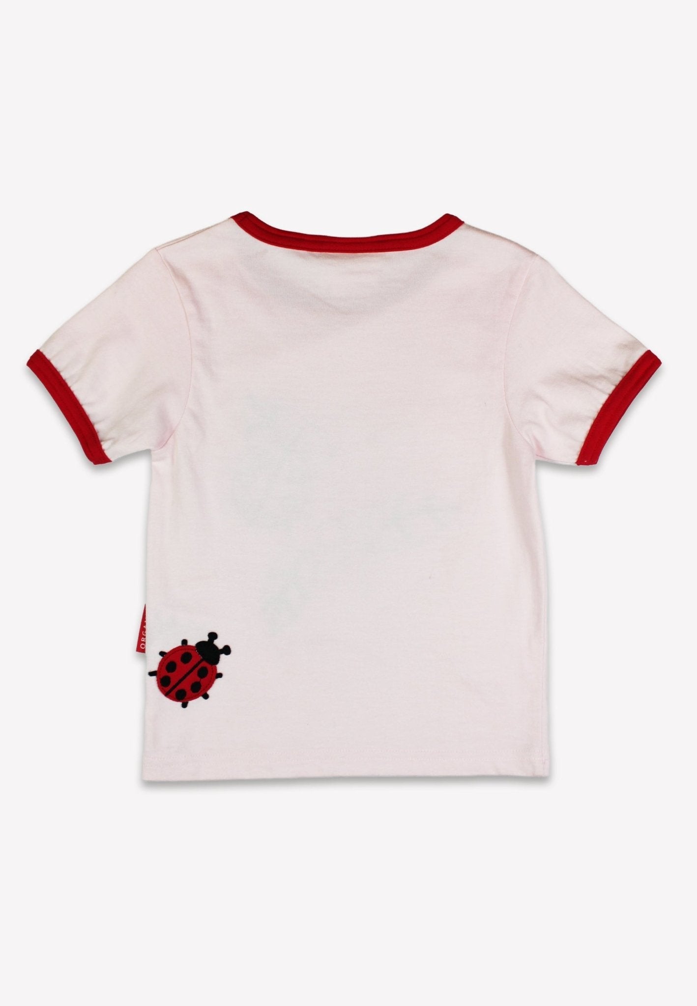 Toby Tiger Organic Applique Short-Sleeved T-Shirt - Ladybird - Baby&More