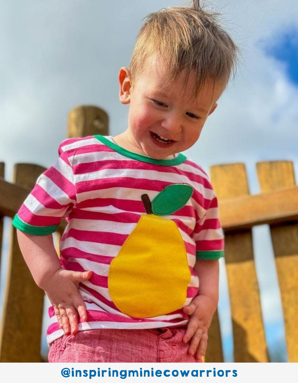 Toby Tiger Organic Applique Short-Sleeved T-Shirt - Pear - Baby&More
