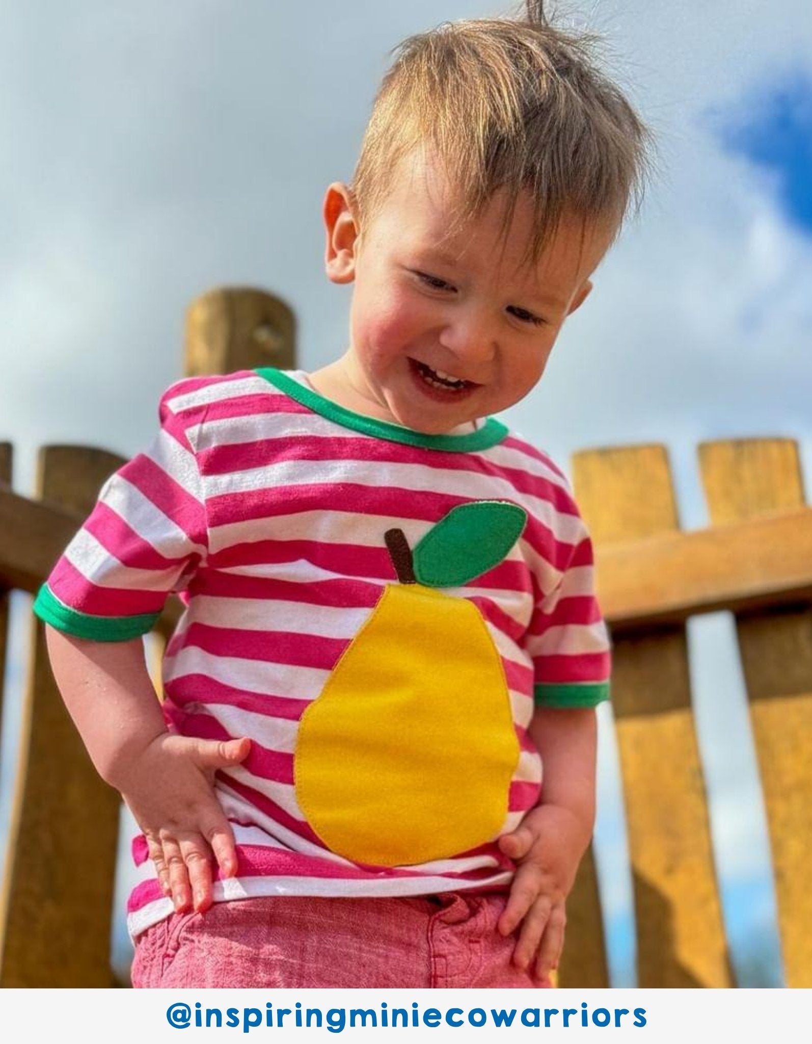 Toby Tiger Organic Applique Short-Sleeved T-Shirt - Pear - Baby&More