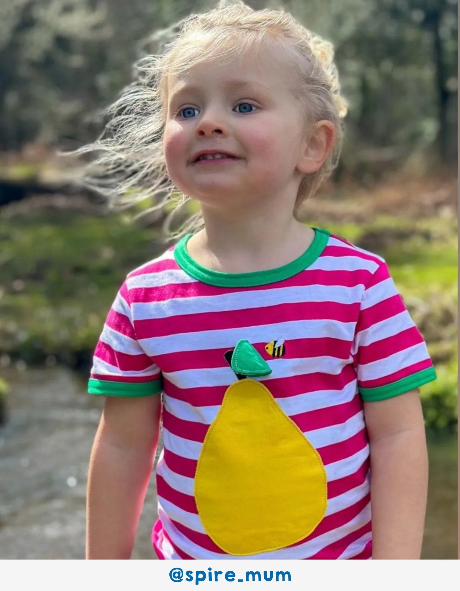 Toby Tiger Organic Applique Short-Sleeved T-Shirt - Pear - Baby&More