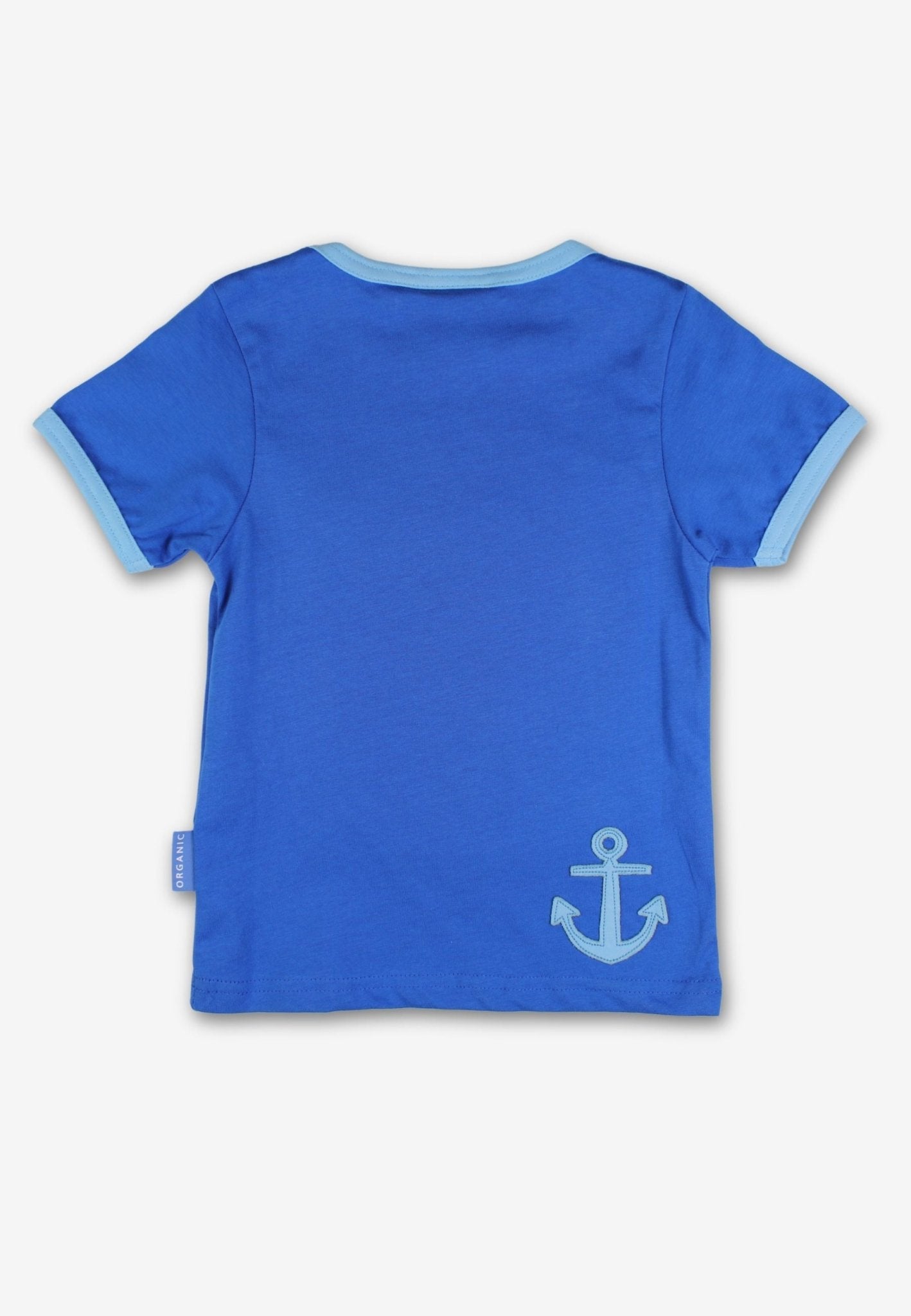 Toby Tiger Organic Applique Short-Sleeved T-Shirt - St Ives Boat - Baby&More