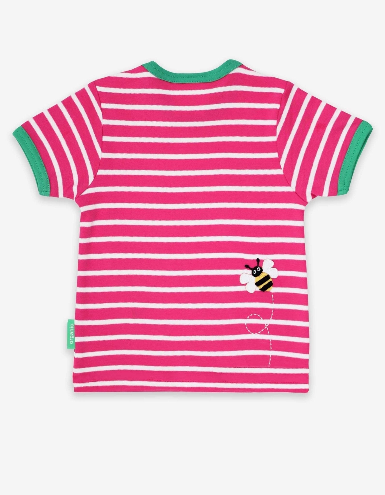 Toby Tiger Organic Applique Short-Sleeved T-Shirt - Sunflower - Baby&More