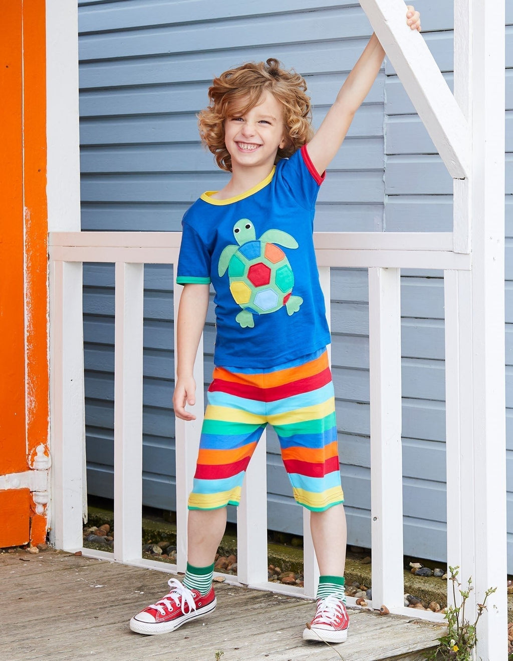Toby Tiger Organic Applique Short-Sleeved T-Shirt - Turtle - Baby&More