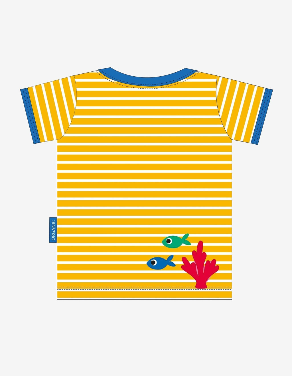 Toby Tiger Organic Applique Short-Sleeved T-Shirt - Whale - Baby&More