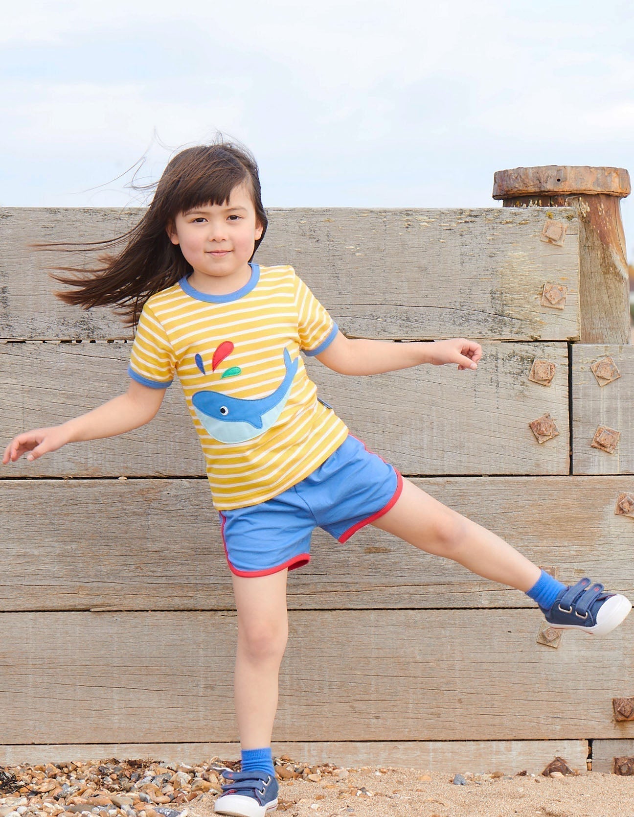 Toby Tiger Organic Applique Short-Sleeved T-Shirt - Whale - Baby&More