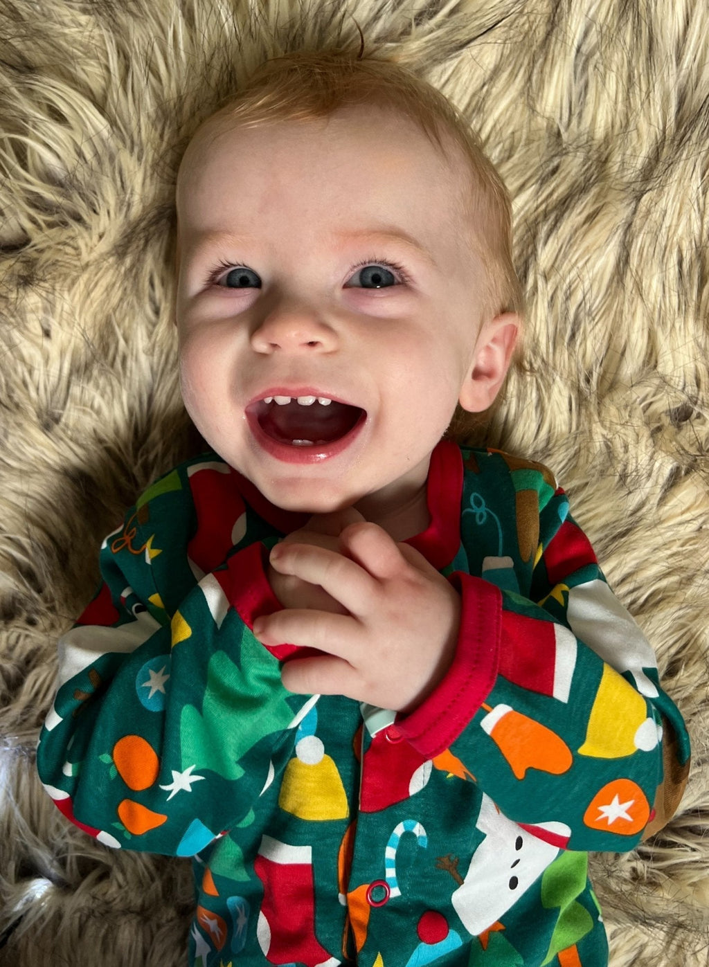 Toby Tiger Organic Baby Gift Set - Christmas Bear Print - Baby&More